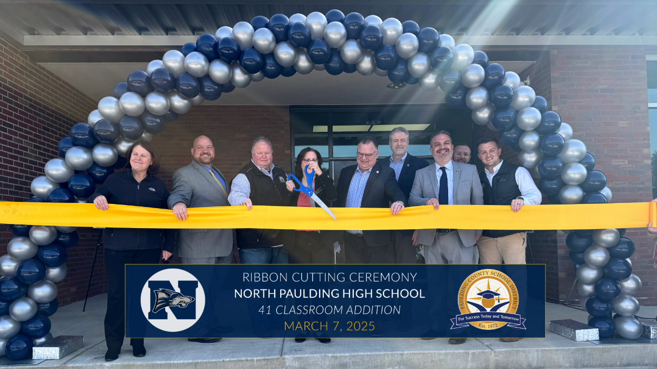  Official Ribbon Cutting North Paulding HS 41 Classroom Addition